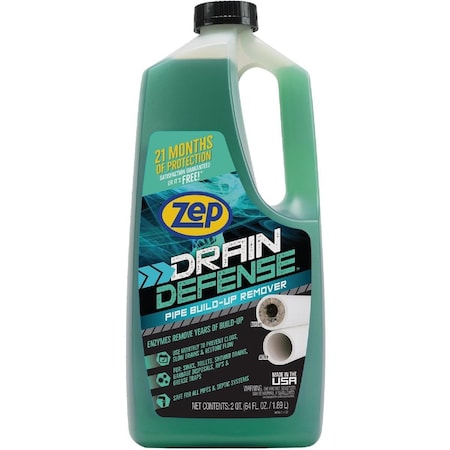 Zep 64 Oz. Liquid Drain Defense Drain Cleaner ZLDC648